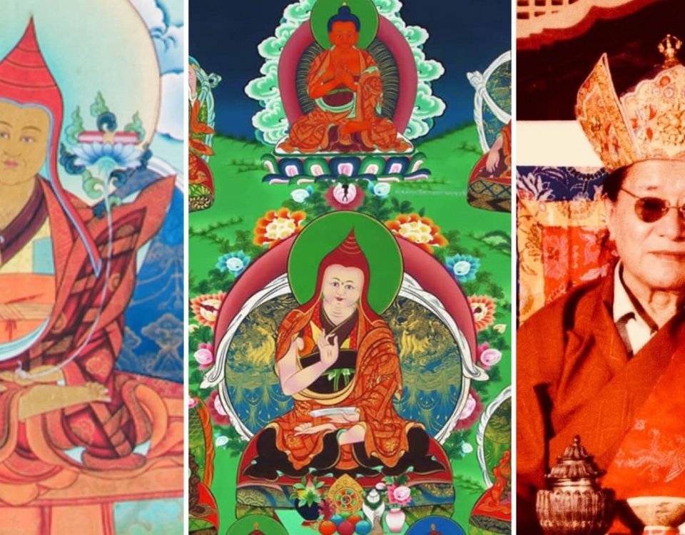 Jigme Tenpe Nyima, Lochen Dharma Shri e Dudjom Rinpoche - Fontes: lotsawahouse.org , padmasambhava.org e mindrolinginternational.org